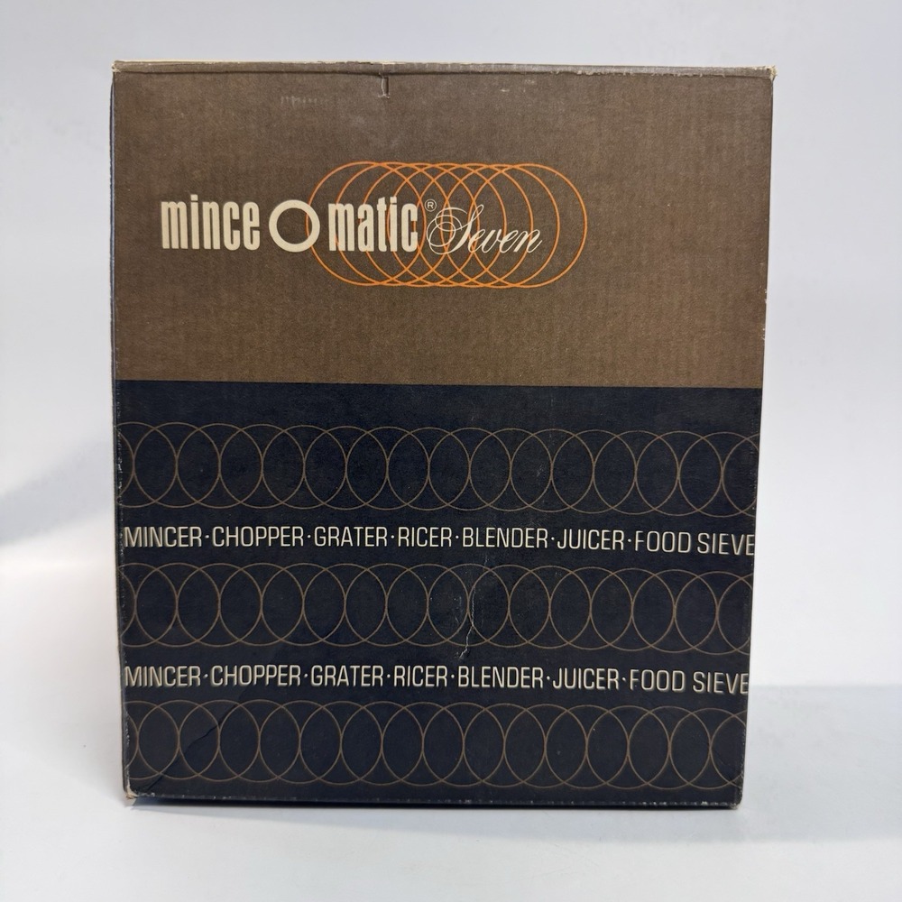 Mince O Matic Seven‎ Popeil Brothers Vintage 1965 In Original Box w Accessories